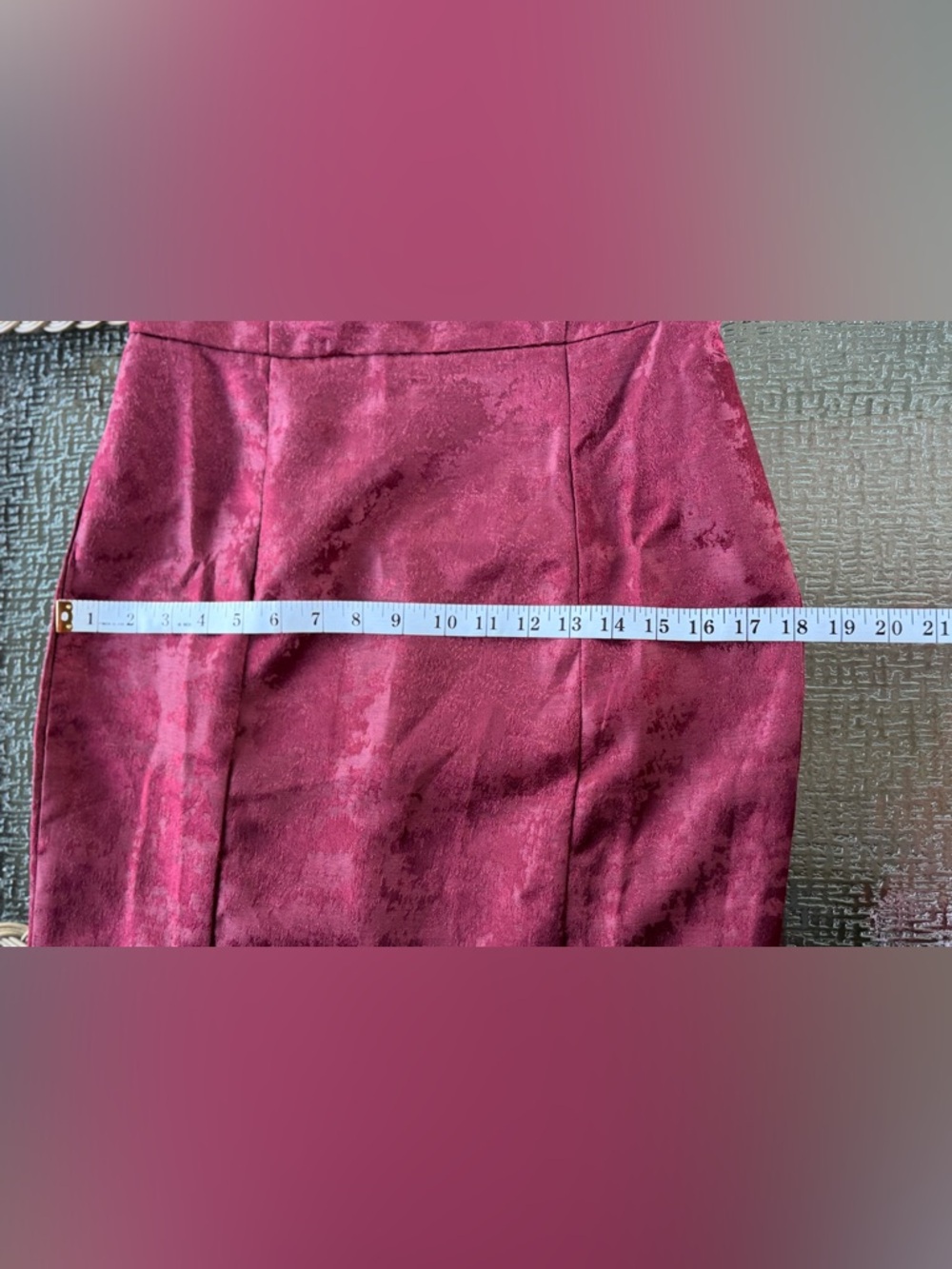 🦋 Vici Strapless Lace Mermaid Gown - Burgundy - Picture 15 of 15